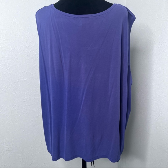 Eileen Fisher Set Women's Purple Sweater Cardigan and tank Sz:3X - Picture 8 of 15